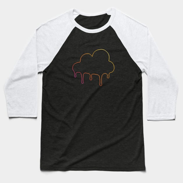 Dixie Damelio - be happy Cloud (big logo borders rainbow)| Charli Damelio Hype House Tiktok Baseball T-Shirt by Vane22april